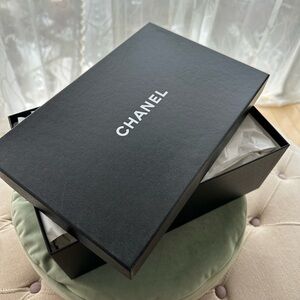 Authentic Chanel Shoe Box with tissue paper included. Brand new Excellent cond.